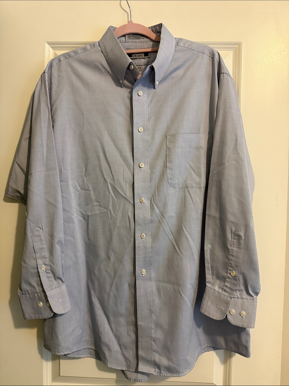 Vintage Sutter & Grant Light Blue Button-Down Dress Shirt